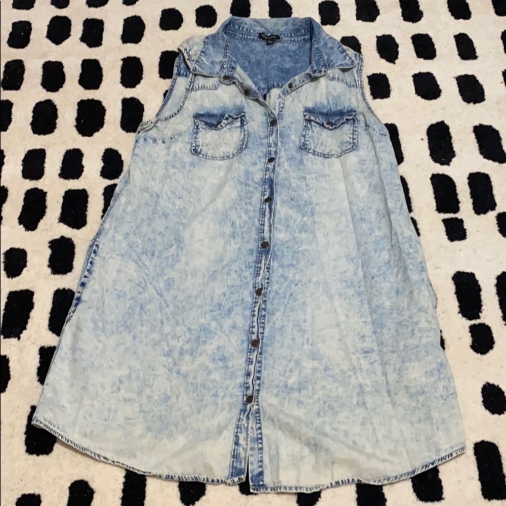 Denim wash dress